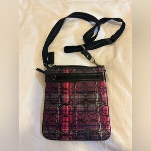 Coach crossbody in pink monogram